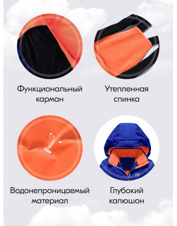 Горнолыжный костюм зимний для мальчика синего цвета, для мальчика, горнолыжный костюм зимний.