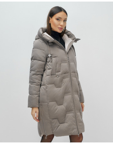 Длинный зимний пуховик для женщин