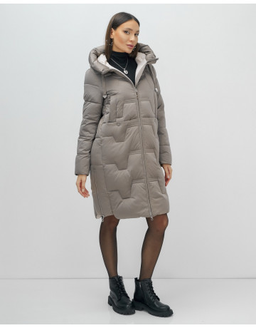 Длинный зимний пуховик для женщин