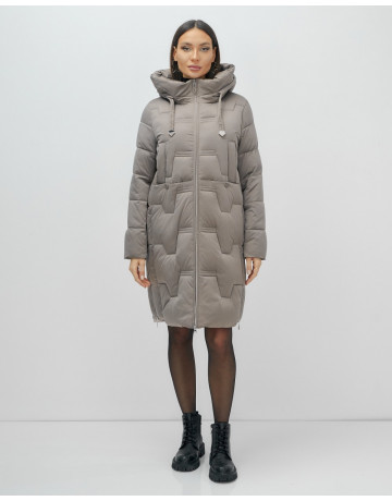 Длинный зимний пуховик для женщин
