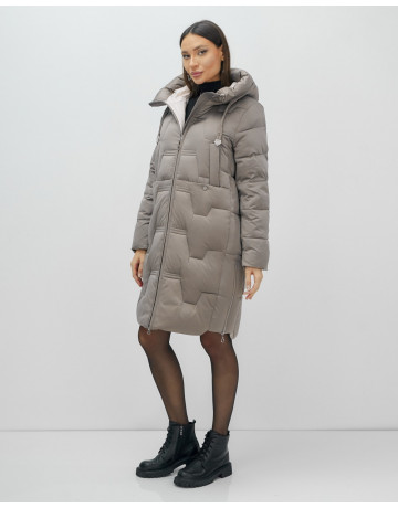 Длинный зимний пуховик для женщин