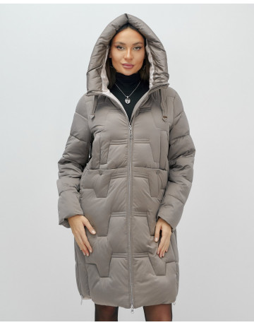 Длинный зимний пуховик для женщин