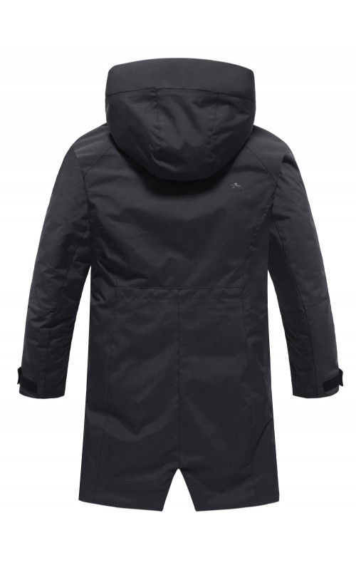 Женская зимняя парка с капюшоном, чёрная, для женщин. в Тюмени