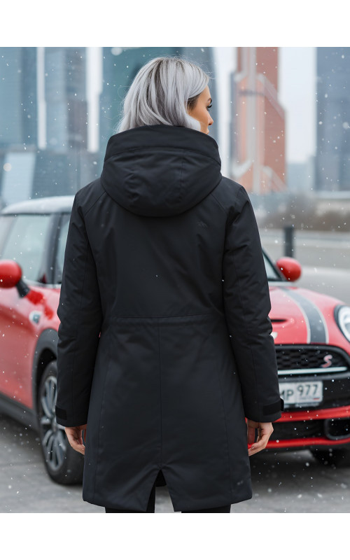 Женская зимняя парка с капюшоном, чёрная, для женщин. в Тюмени