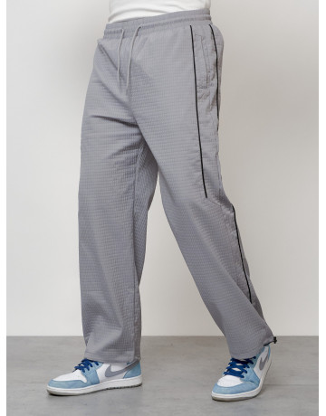 Мужской спортивный костюм для занятий спортом, серый, модный. в Тюмени