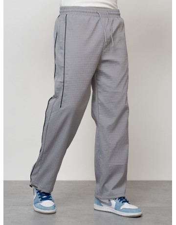 Мужской спортивный костюм для занятий спортом, серый, модный. в Тюмени