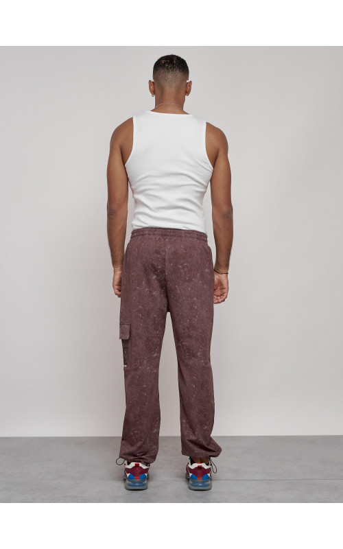 Мужские спортивные трикотажные штаны прямого кроя для активного образа жизни