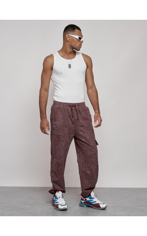 Мужские спортивные трикотажные штаны прямого кроя для активного образа жизни