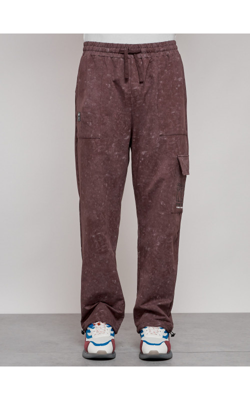 Мужские спортивные трикотажные штаны прямого кроя для активного образа жизни