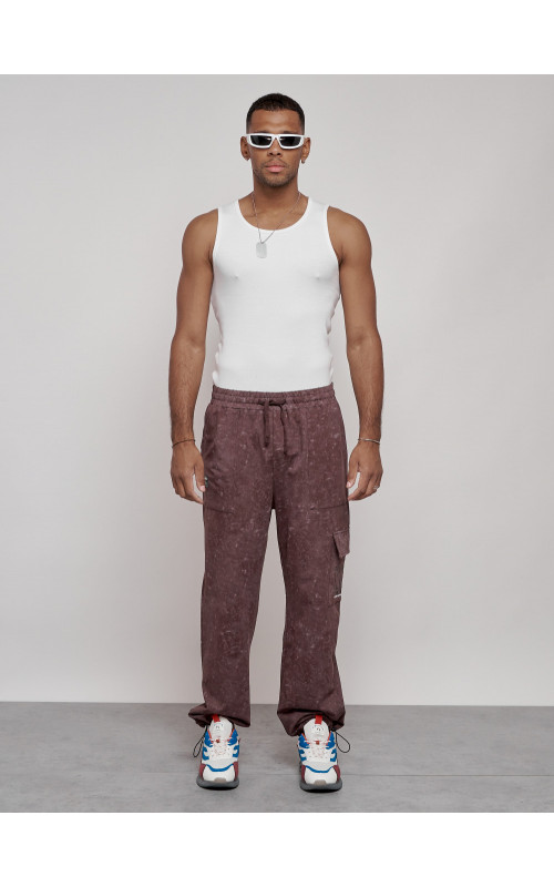 Мужские спортивные трикотажные штаны прямого кроя для активного образа жизни