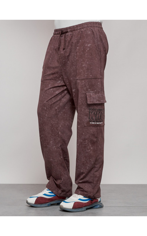 Мужские спортивные трикотажные штаны прямого кроя для активного образа жизни