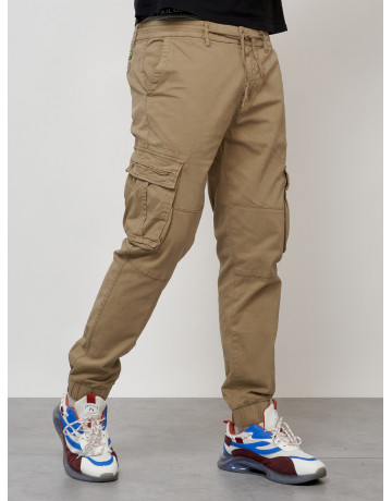 Мужские брюки карго зауженного кроя.