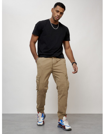 Мужские брюки карго зауженного кроя.