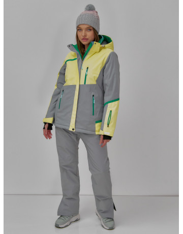 Женская горнолыжная куртка с ярким принтом: стиль и тепло