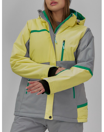 Женская горнолыжная куртка с ярким принтом: стиль и тепло