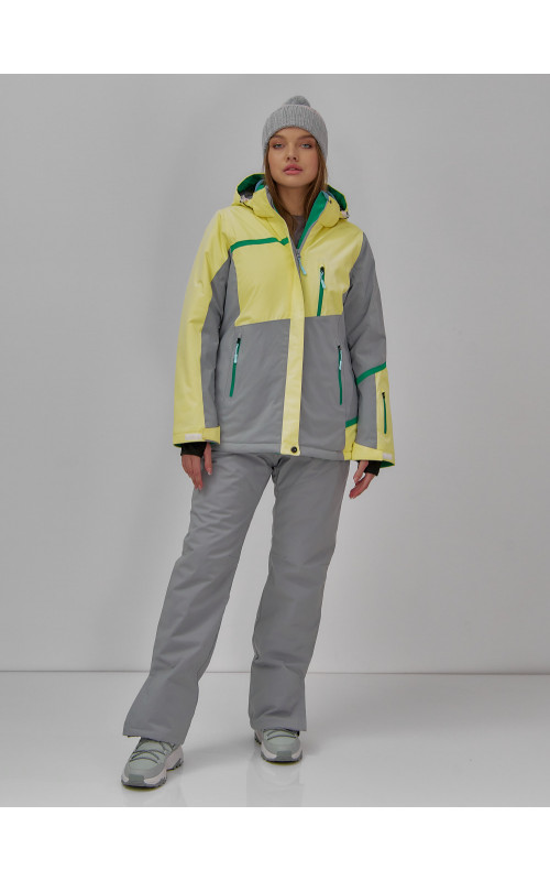 Женская горнолыжная куртка с ярким принтом: стиль и тепло