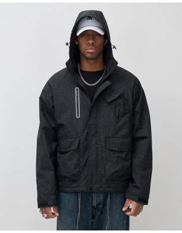 Мужская спортивная куртка для весны и осени, чёрная, для активного отдыха в Тюмени