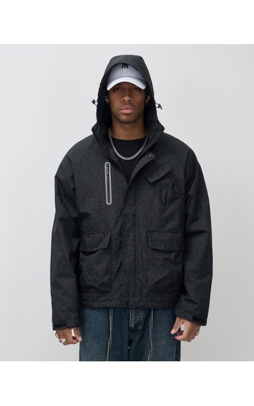 Мужская спортивная куртка для весны и осени, чёрная, для активного отдыха в Тюмени