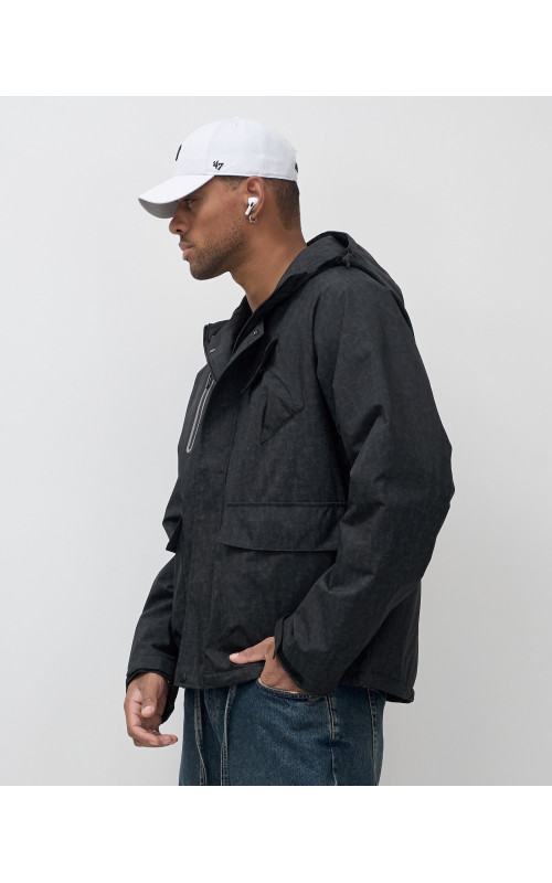 Мужская спортивная куртка для весны и осени, чёрная, для активного отдыха в Тюмени