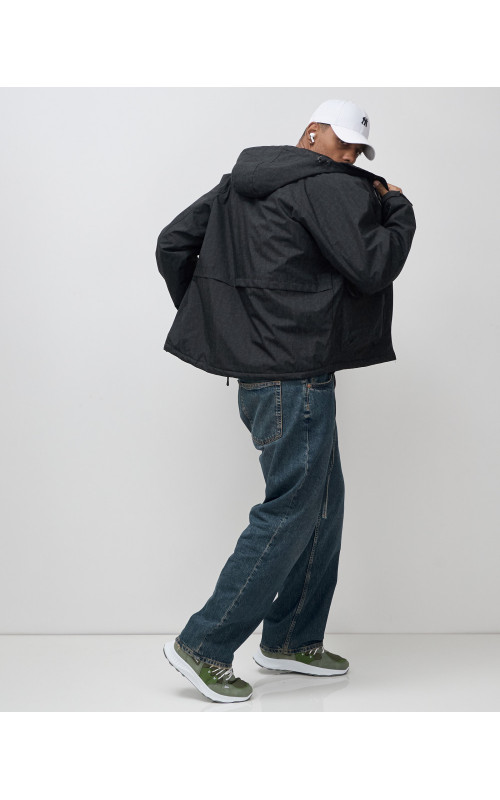 Мужская спортивная куртка для весны и осени, чёрная, для активного отдыха в Тюмени