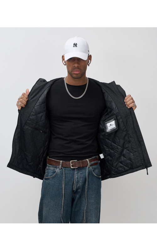 Мужская спортивная куртка для весны и осени, чёрная, для активного отдыха в Тюмени