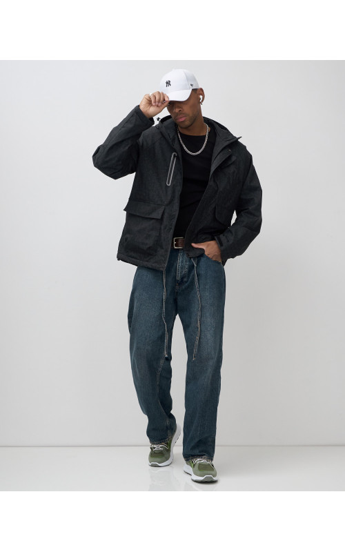 Мужская спортивная куртка для весны и осени, чёрная, для активного отдыха в Тюмени