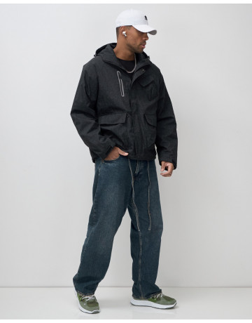 Мужская спортивная куртка для весны и осени, чёрная, для активного отдыха в Тюмени