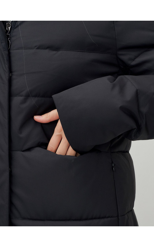 Длинный зимний пуховик для молодёжи