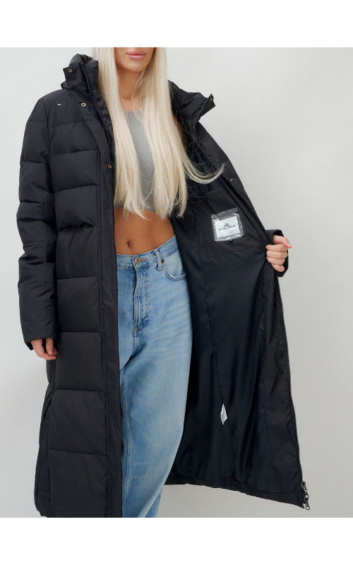 Длинный зимний пуховик для молодёжи