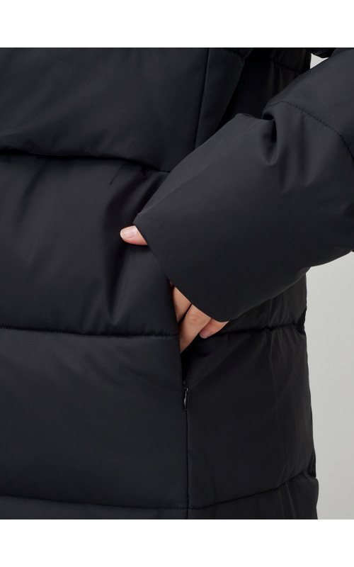 Длинный зимний пуховик для молодёжи