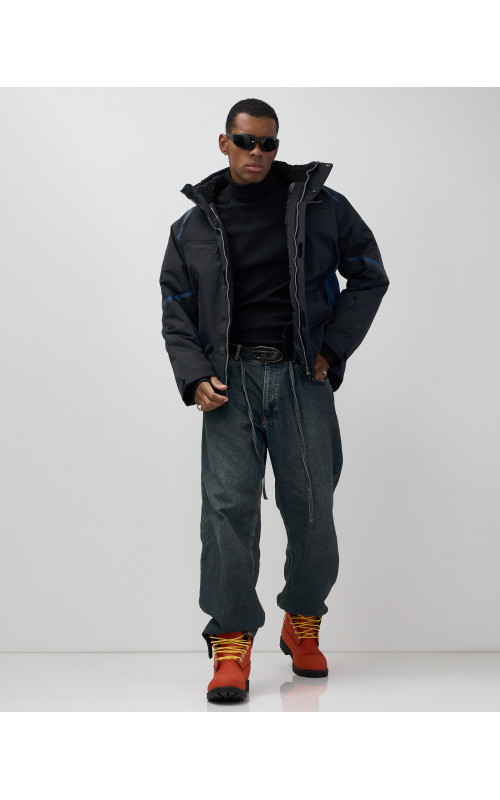 Мужская горнолыжная куртка, тёмно-синий, для зимних видов спорта в Тюмени