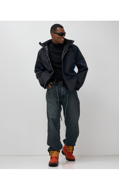 Мужская горнолыжная куртка, тёмно-синий, для зимних видов спорта в Тюмени