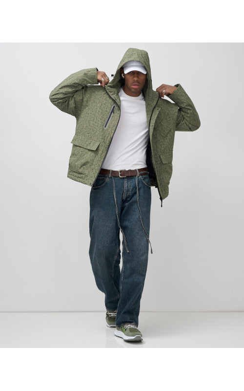 Мужская спортивная куртка весна-осень, цвет хаки, для активного отдыха в Тюмени