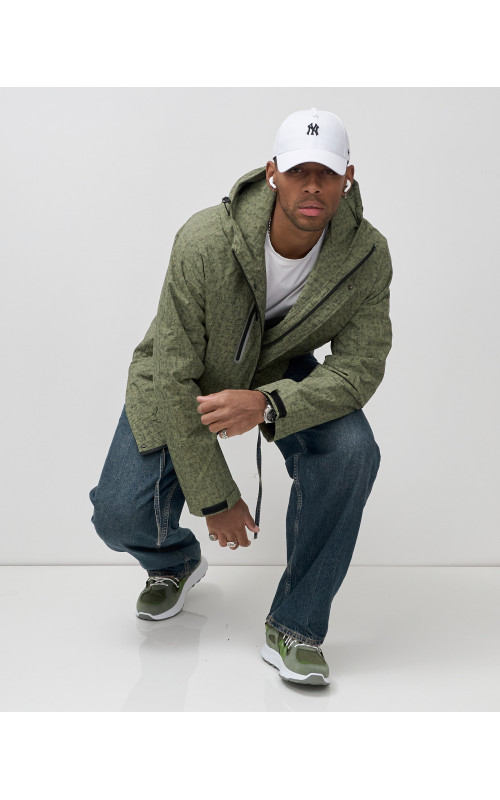 Мужская спортивная куртка весна-осень, цвет хаки, для активного отдыха в Тюмени