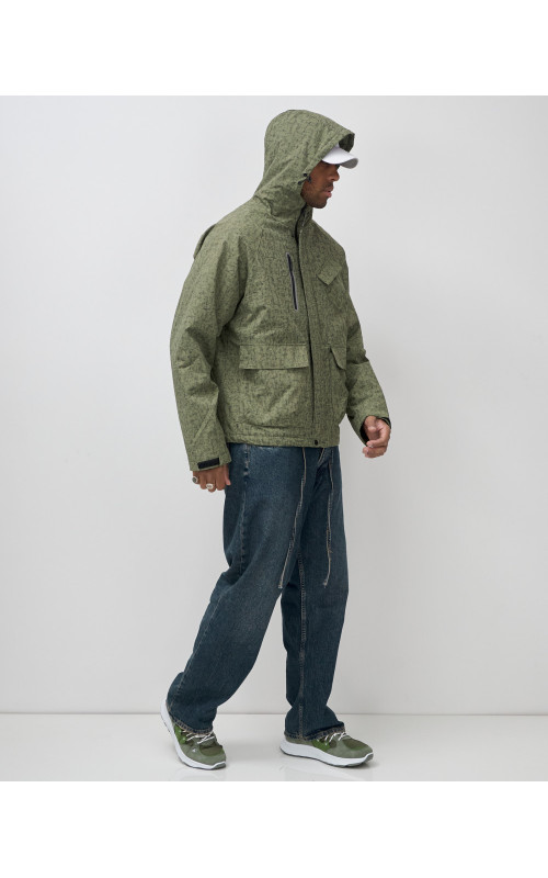 Мужская спортивная куртка весна-осень, цвет хаки, для активного отдыха в Тюмени