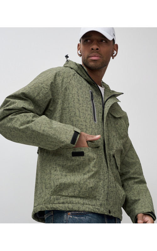 Мужская спортивная куртка весна-осень, цвет хаки, для активного отдыха в Тюмени
