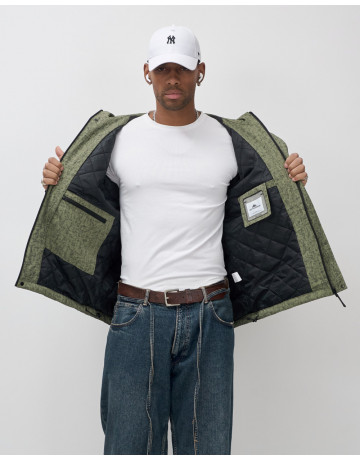 Мужская спортивная куртка весна-осень, цвет хаки, для активного отдыха в Тюмени