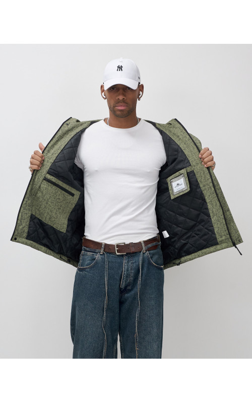 Мужская спортивная куртка весна-осень, цвет хаки, для активного отдыха в Тюмени