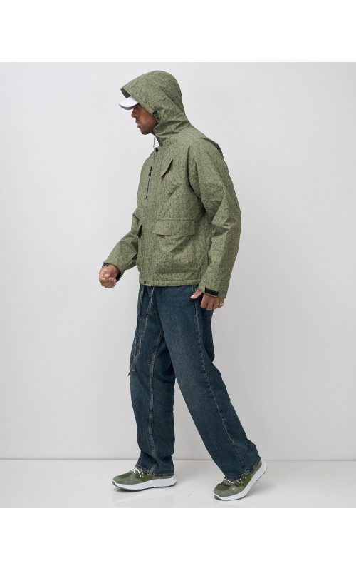 Мужская спортивная куртка весна-осень, цвет хаки, для активного отдыха в Тюмени