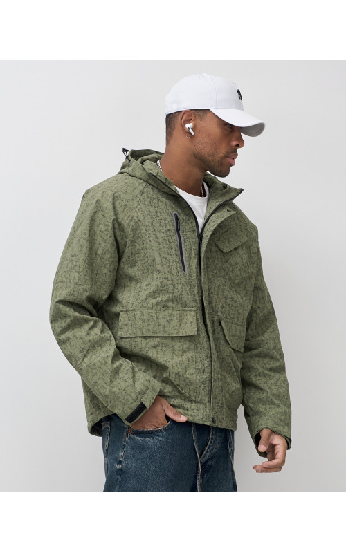 Мужская спортивная куртка весна-осень, цвет хаки, для активного отдыха в Тюмени