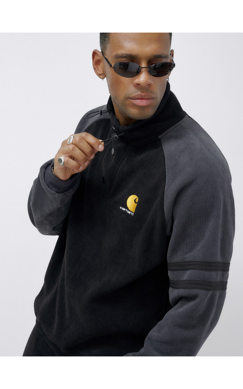 Мужской демисезонный спортивный костюм на флисе, чёрный, для спорта. в Тюмени