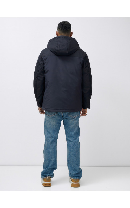 Зимняя куртка для мужчин большого размера с глубоким капюшоном.