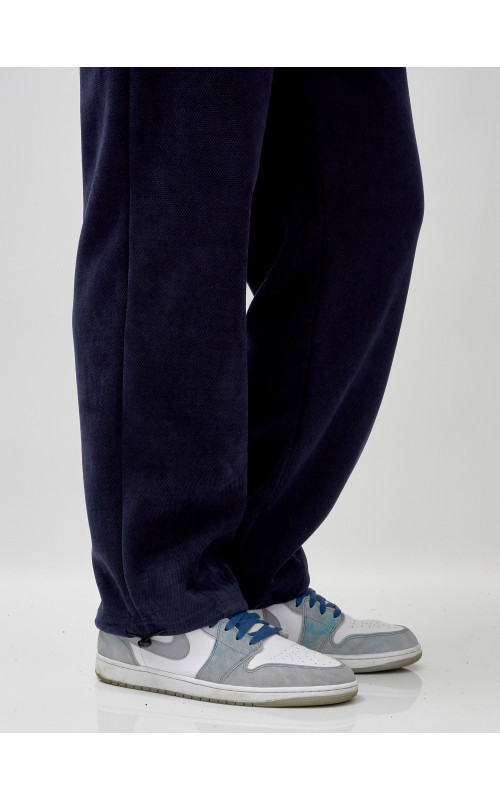 Мужской демисезонный спортивный костюм на флисе, тёмно-синий, для спорта. в Тюмени