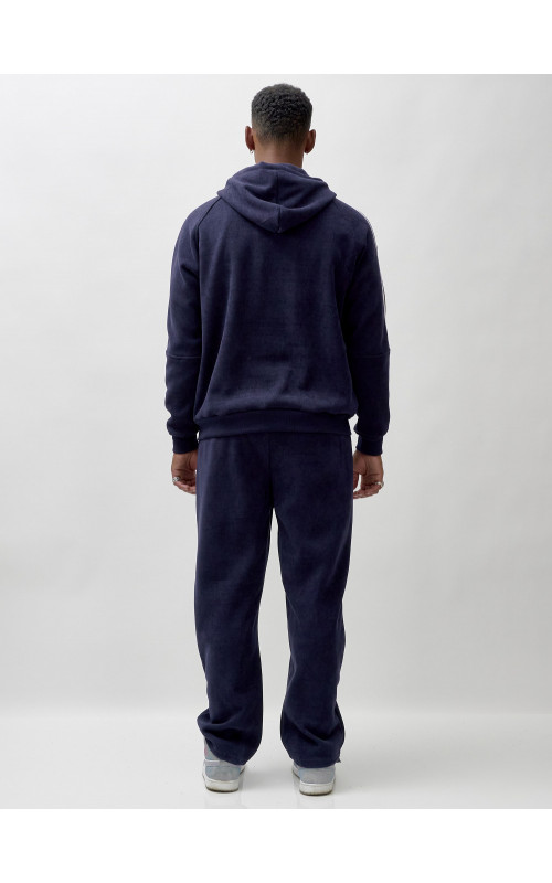 Мужской демисезонный спортивный костюм на флисе, тёмно-синий, для спорта. в Тюмени