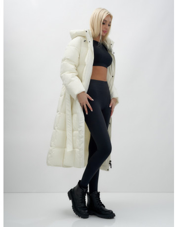 Длинный зимний пуховик для женщин