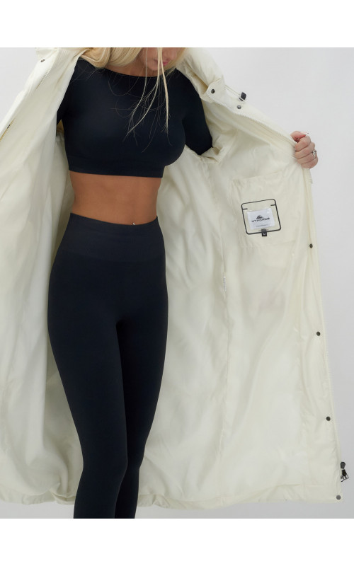 Длинный зимний пуховик для женщин