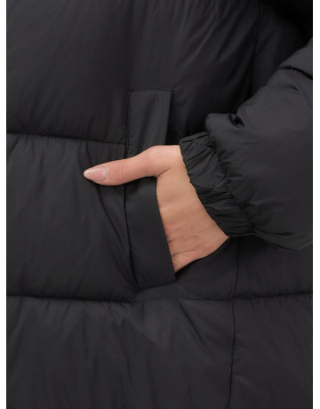 Пуховик женский зимний большой размер чёрный в Тюмени