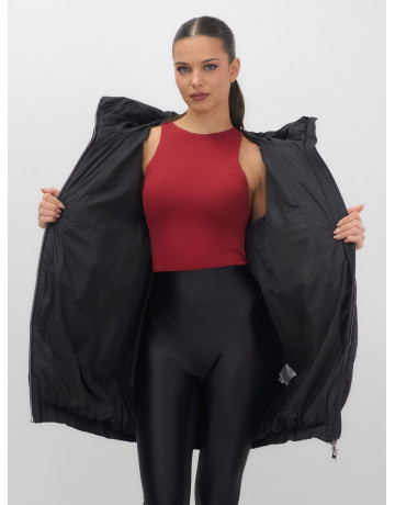 Пуховик женский зимний большой размер чёрный в Тюмени