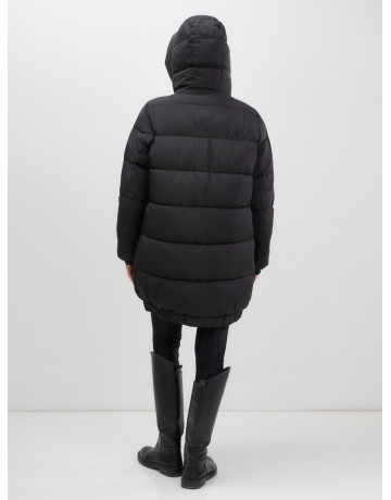 Пуховик женский зимний большой размер чёрный в Тюмени