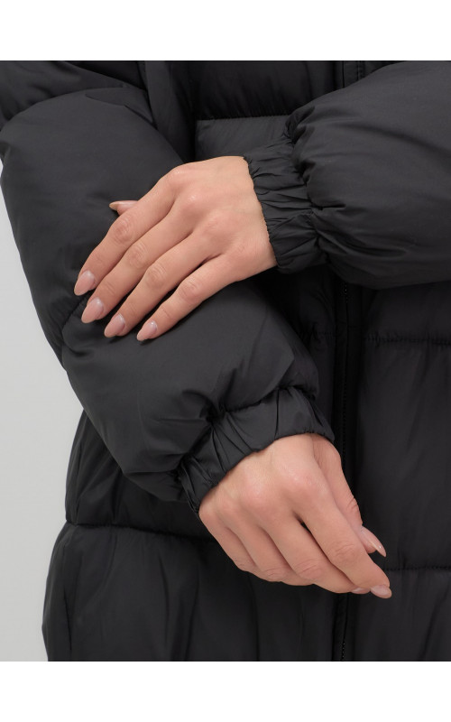 Пуховик женский зимний большой размер чёрный в Тюмени